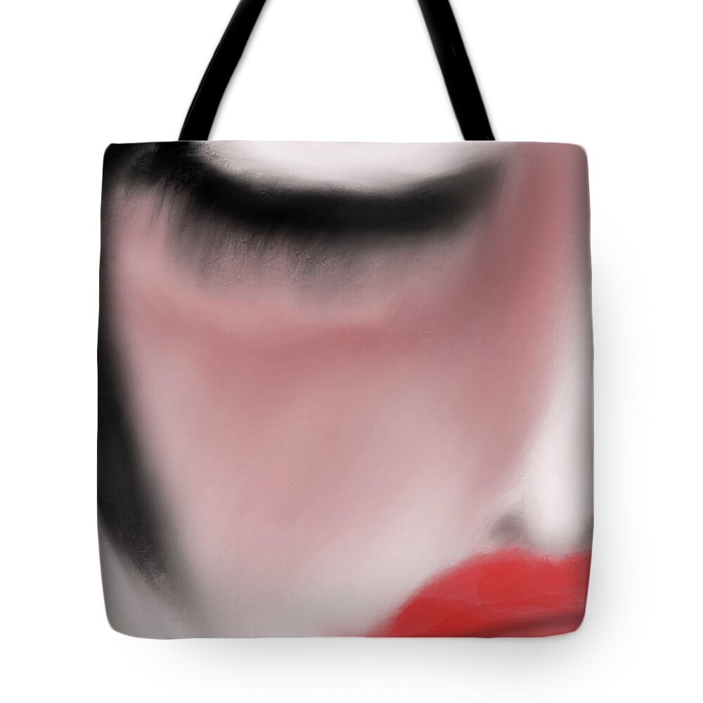 Apple Pencil Drawing Tote Bag featuring the painting Fever by Bill Owen