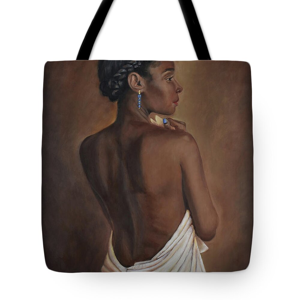 Figure Tote Bag featuring the painting Figure by David Hardesty