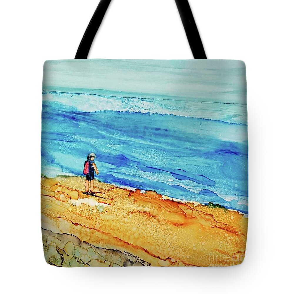 Cape Fear Tote Bag featuring the painting Finding Cape Fear Painting by Patty Donoghue