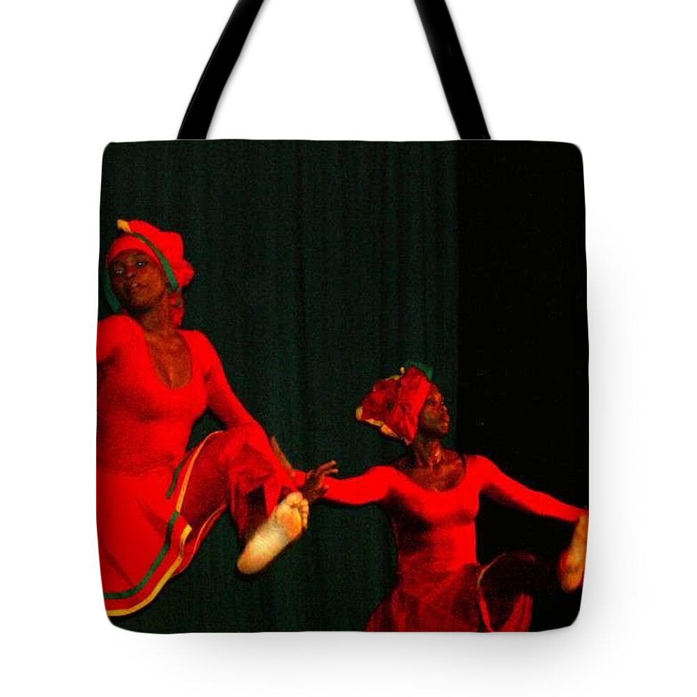 Tivoli Dance Troop Tote Bag featuring the photograph Fire Walkers by Trevor A Smith