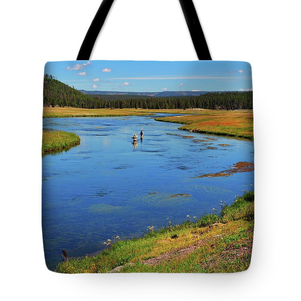 Firehole Fly Fishing Tote Bag by Greg Norrell - Greg Norrell