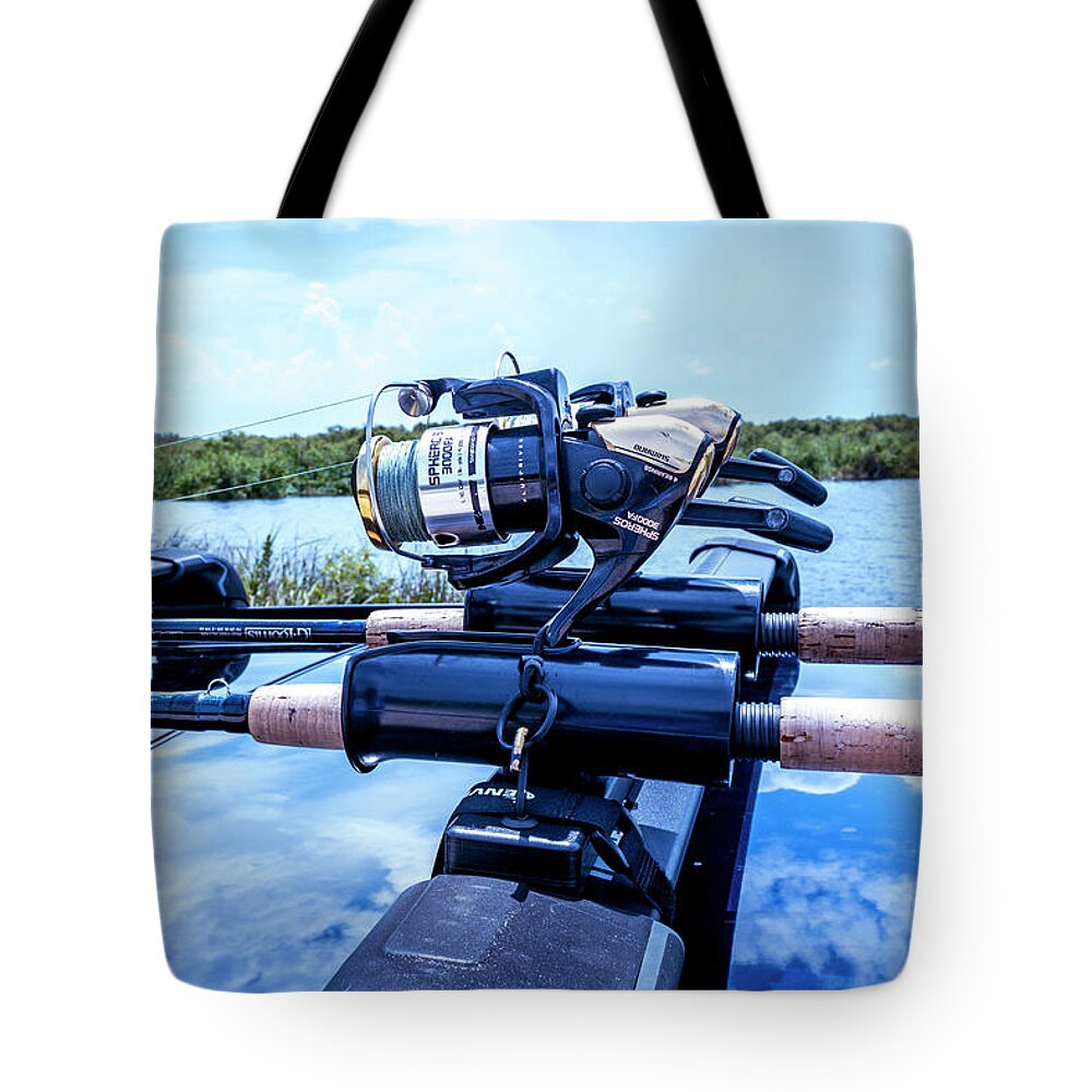Fishing Rods and Reels Racked Tote Bag