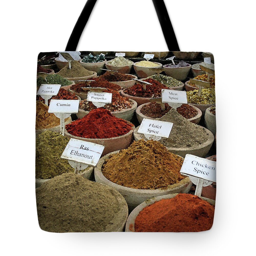 Spices Tote Bag featuring the photograph Flavorable by M Kathleen Warren