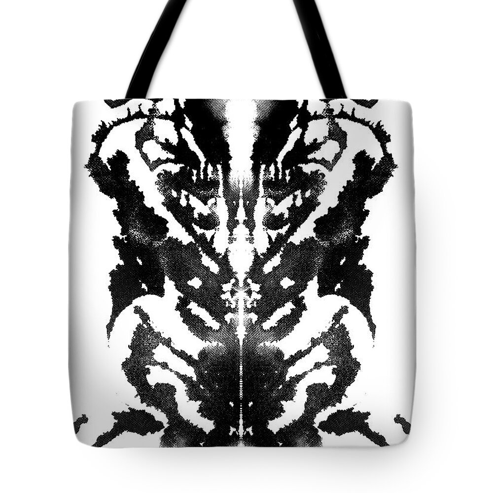 Abstract Tote Bag featuring the painting Flavored Vivid- Hidden by Stephenie Zagorski