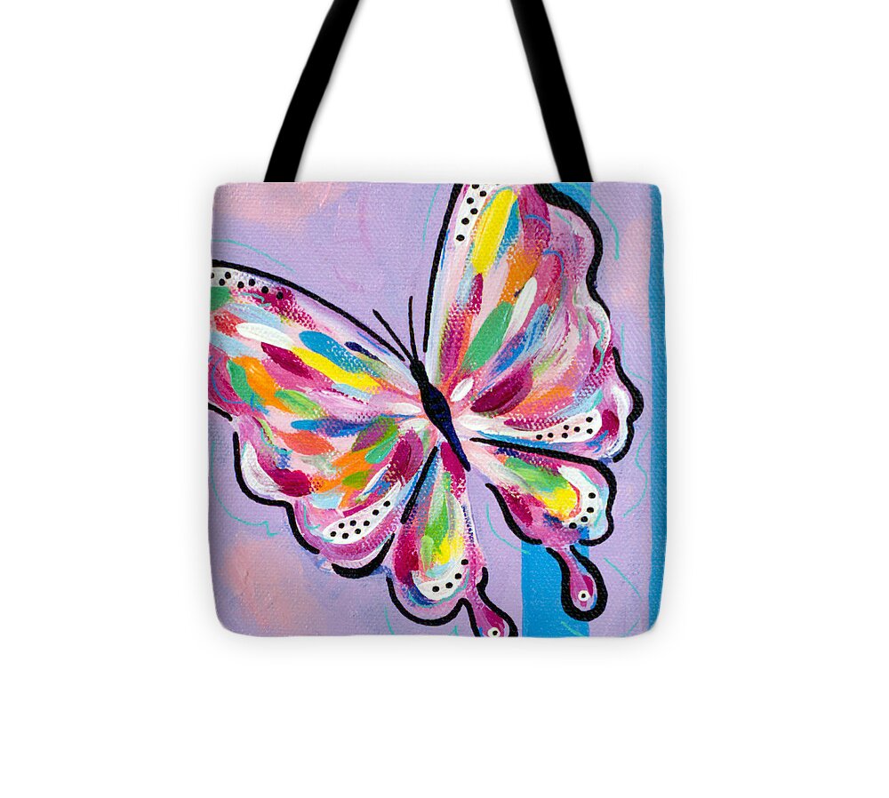 Butterfly Tote Bag featuring the painting Fleeting Memory by Beth Ann Scott