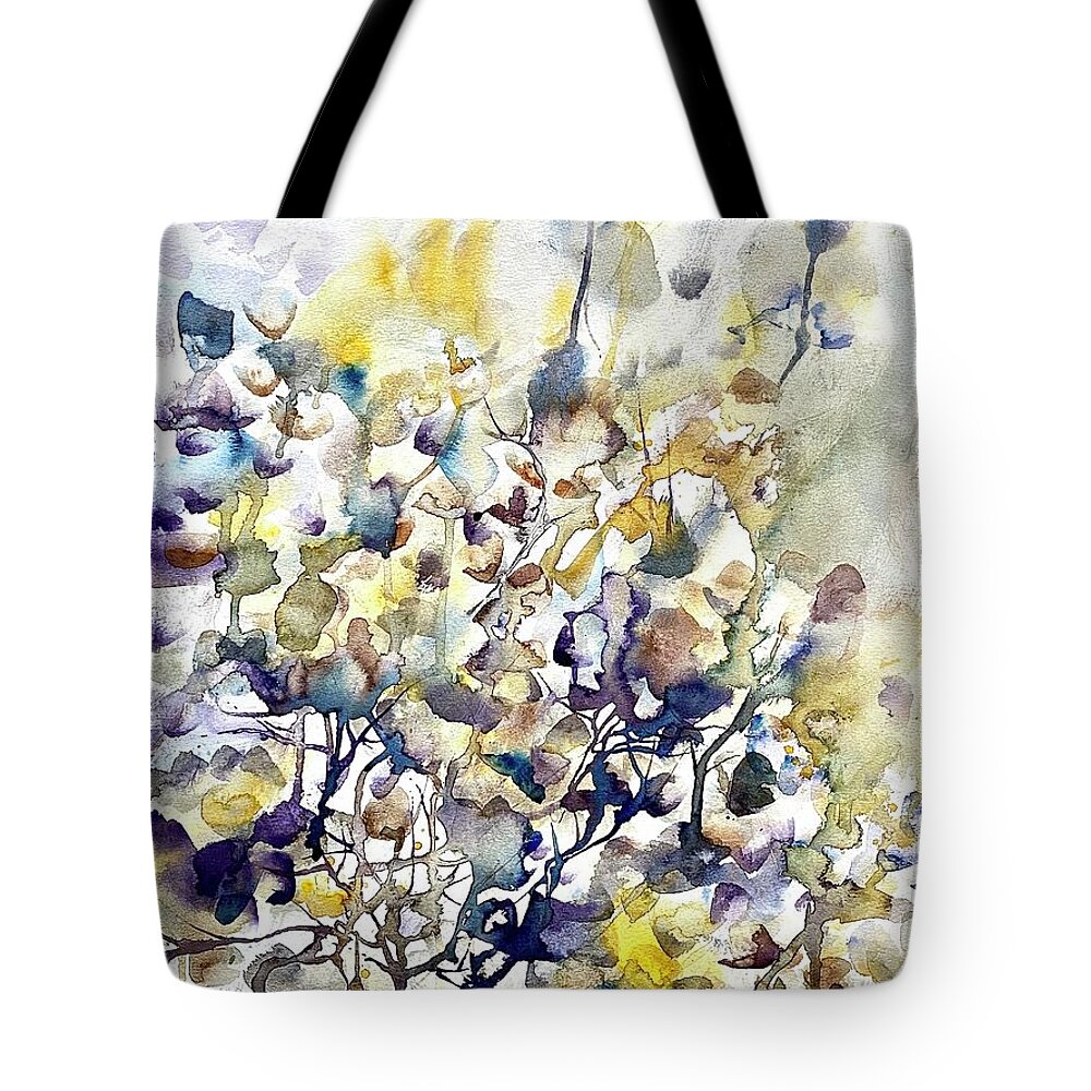 Floral Art Tote Bag featuring the painting Fleurs Florales 5 by Francelle Theriot