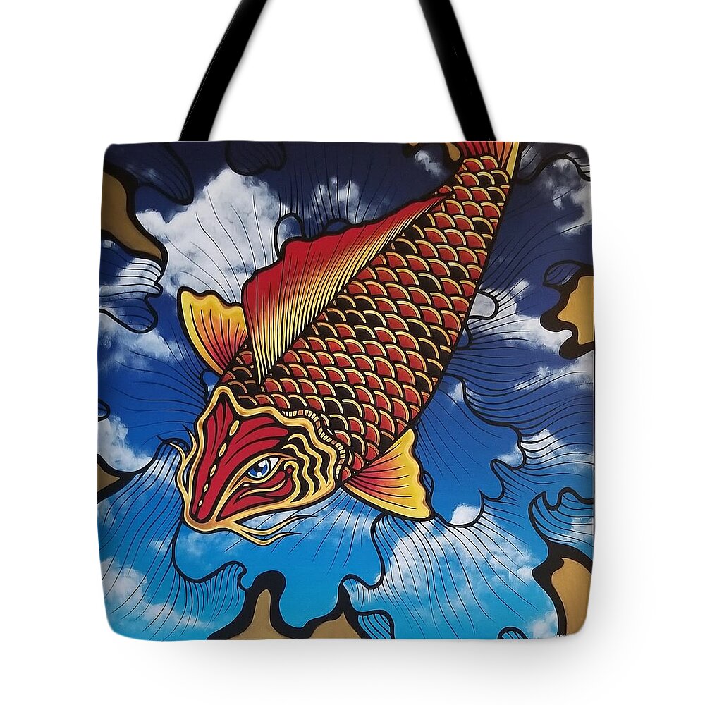  Tote Bag featuring the painting Flight of Fancy by Bryon Stewart