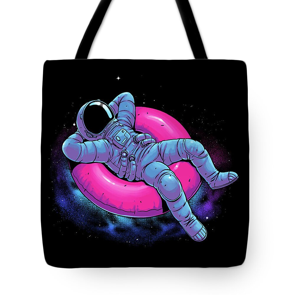 Space Tote Bag featuring the digital art Floating Dream by Digital Carbine