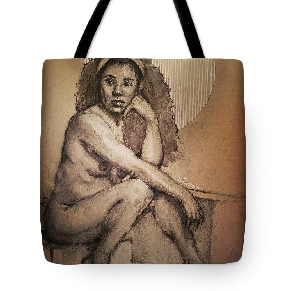  Tote Bag featuring the painting Flora by Jeff Dickson