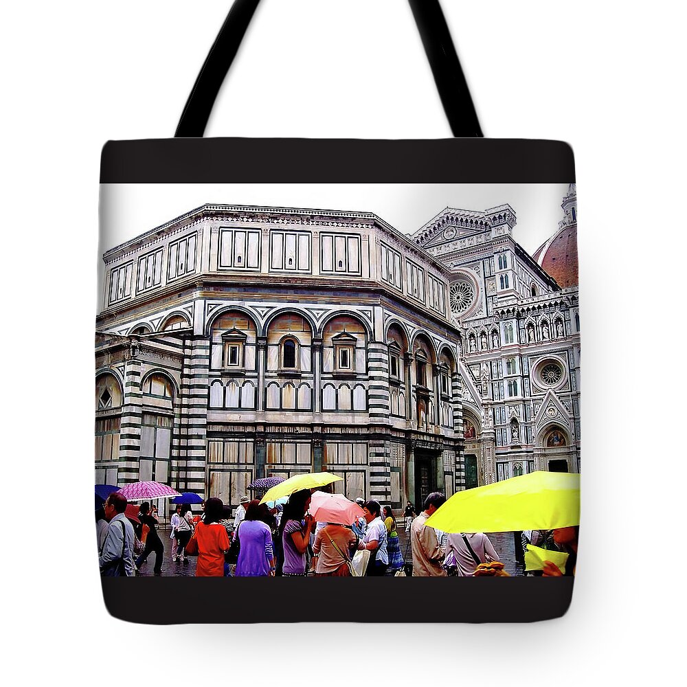 Baptistery Tote Bag featuring the photograph Florence Baptistery by Debbie Oppermann