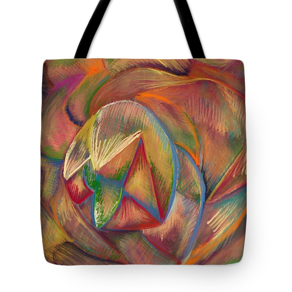 Curves Tote Bag featuring the digital art Flower by Jame Hayes
