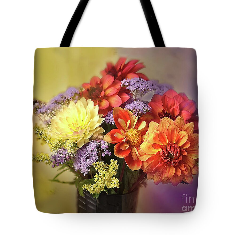 Flower Tote Bag featuring the photograph Flowers In My Garden by Ann Jacobson