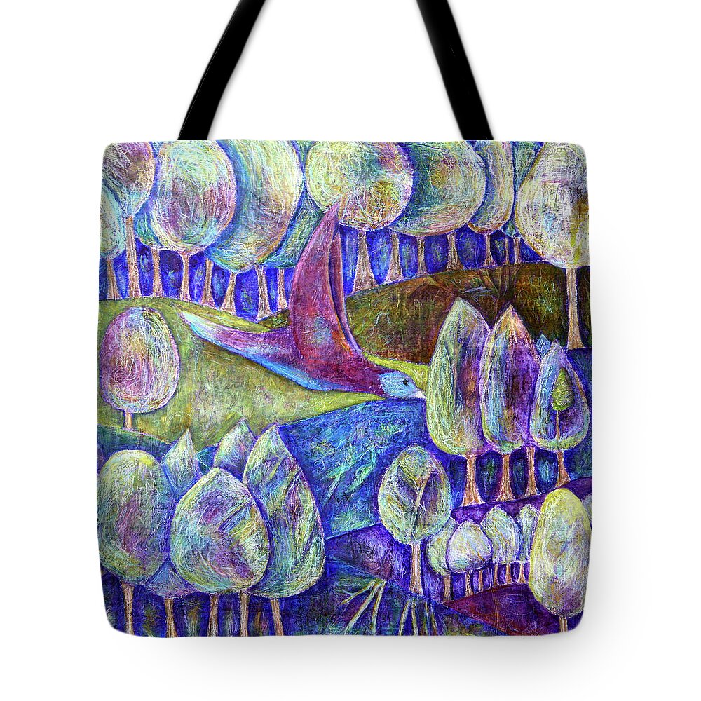 Bird Painting Tote Bag featuring the painting Fly by Winona's Sunshyne