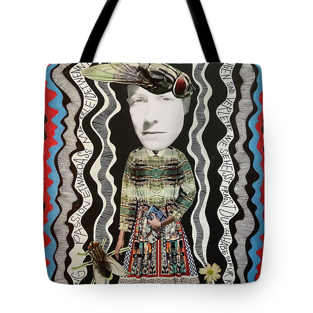 Fly Tote Bag featuring the mixed media FLY by Tanja Leuenberger