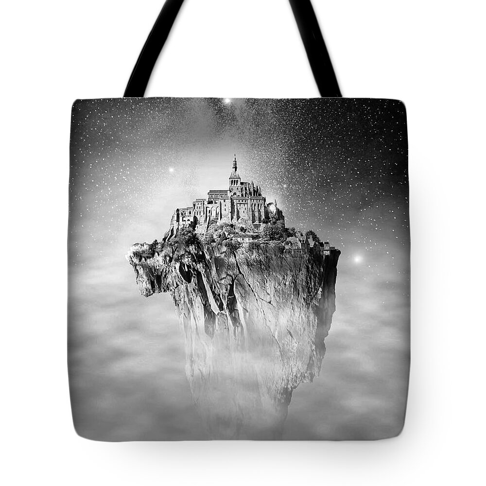 Fine Art Tote Bag featuring the photograph Flying Castle by Sofie Conte