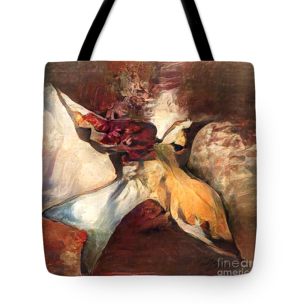  Tote Bag featuring the digital art Flying Solo 003 by Stacey Mayer