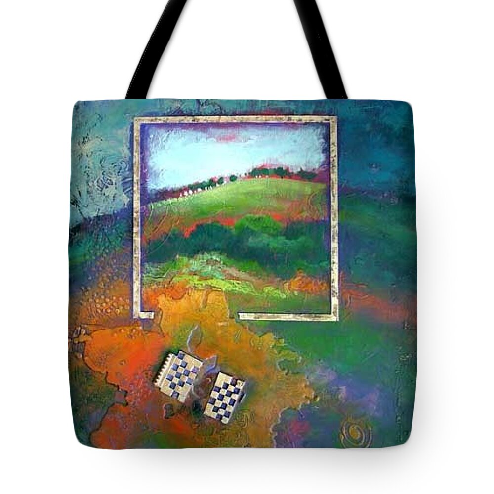 Impressionist Tote Bag featuring the painting Focal point by Farhan Abouassali