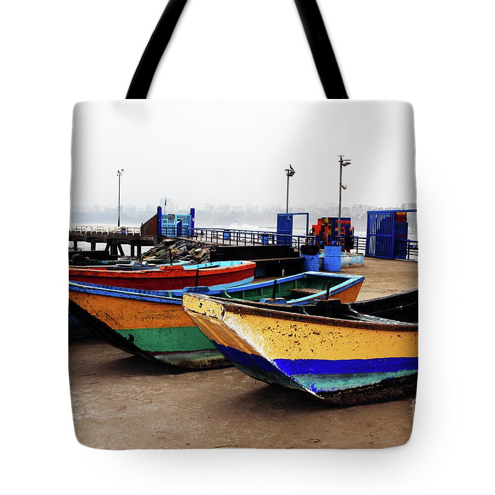 Boat Tote Bag featuring the photograph Fogged In by Rick Locke - Out of the Corner of My Eye