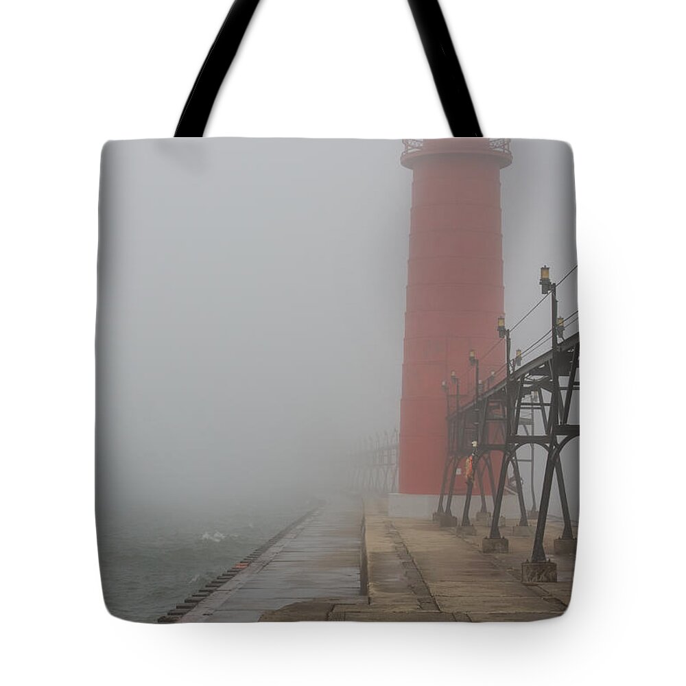 3scape Tote Bag featuring the photograph Foggy Day by Adam Romanowicz