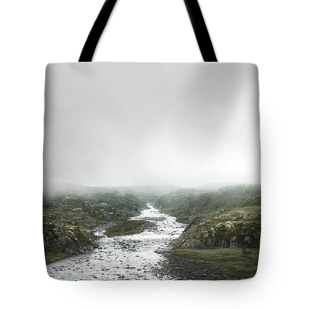 Foggy Day Tote Bags