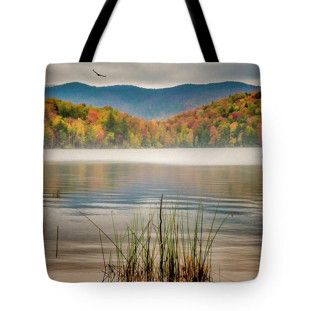 Fog Tote Bag featuring the photograph Foggy Morning by Cathy Kovarik