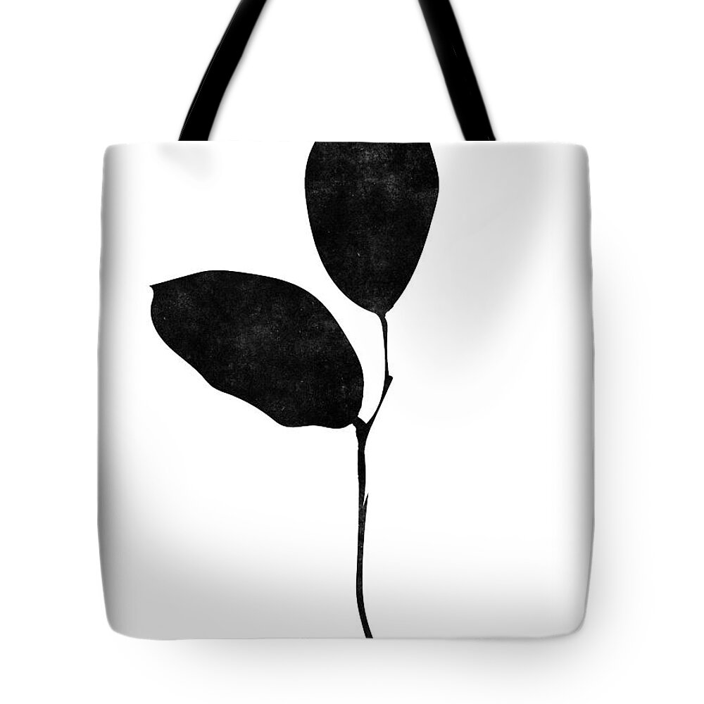 Leaf Tote Bag featuring the mixed media Foliage Silhouette 1- Art by Linda Woods by Linda Woods