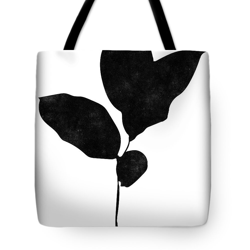 Leaf Tote Bag featuring the mixed media Foliage Silhouette 2- Art by Linda Woods by Linda Woods