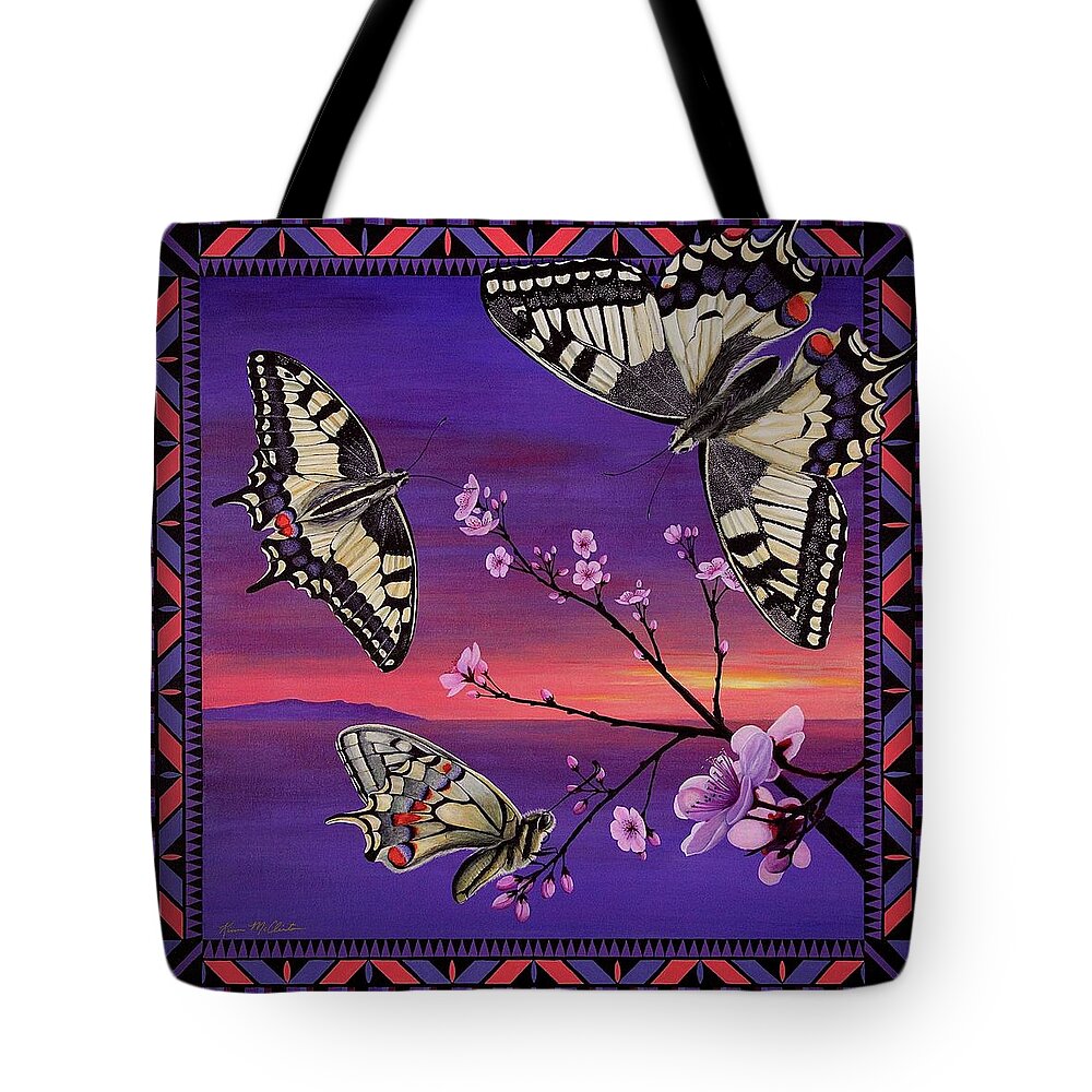 Kim Mcclinton Tote Bag featuring the painting For My Sister by Kim McClinton