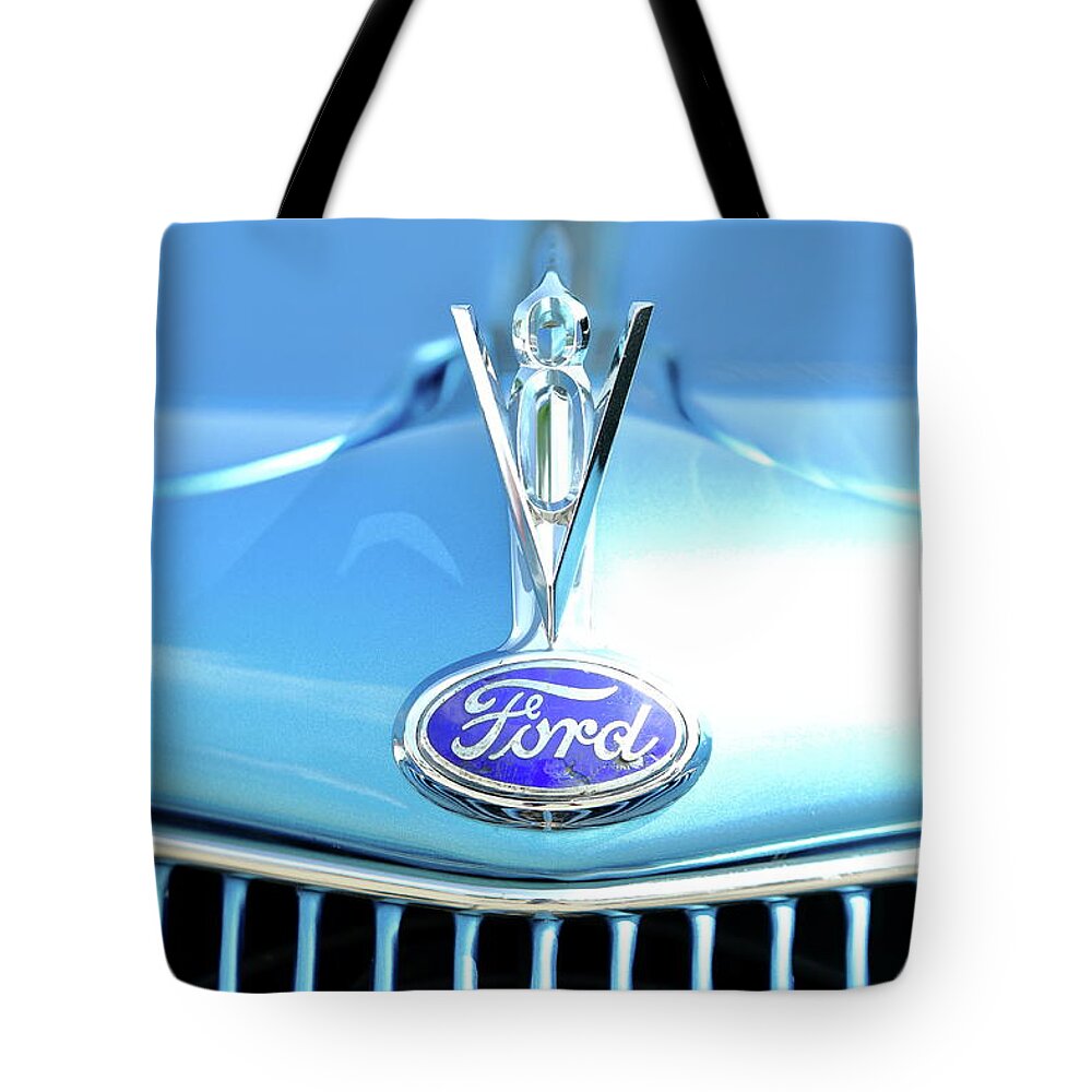 Ford Tote Bag featuring the photograph Ford V8 by Lens Art Photography By Larry Trager