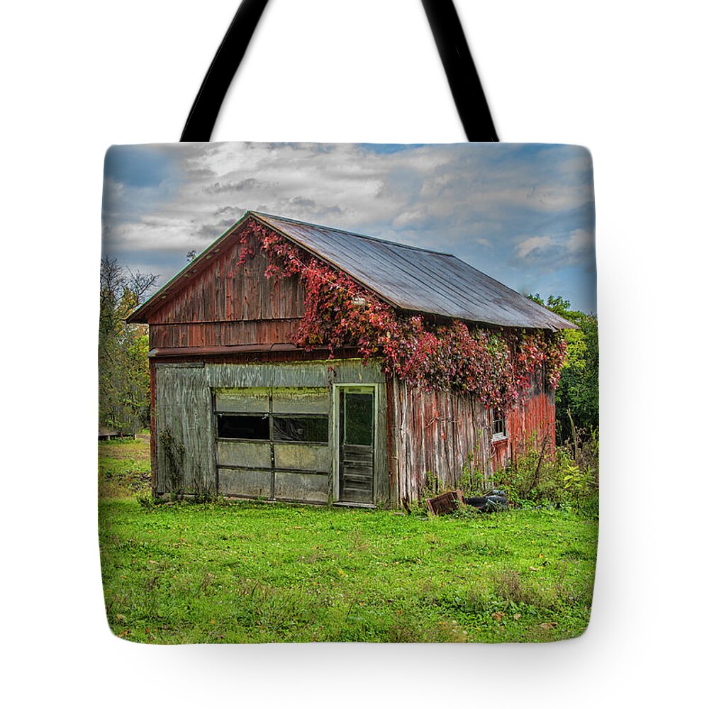 Structure Tote Bag featuring the photograph Forgotten by Cathy Kovarik