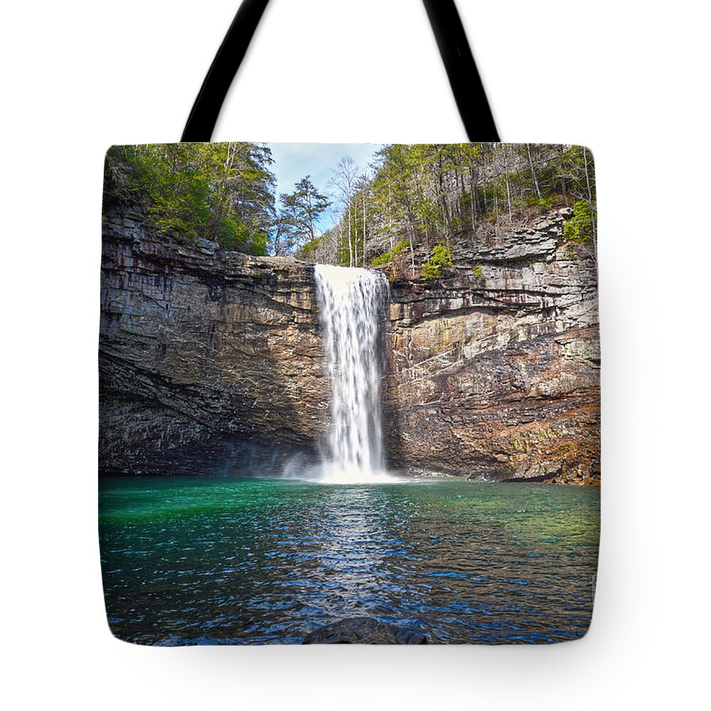 Foster Falls Tote Bag featuring the photograph Foster Falls 4 by Phil Perkins