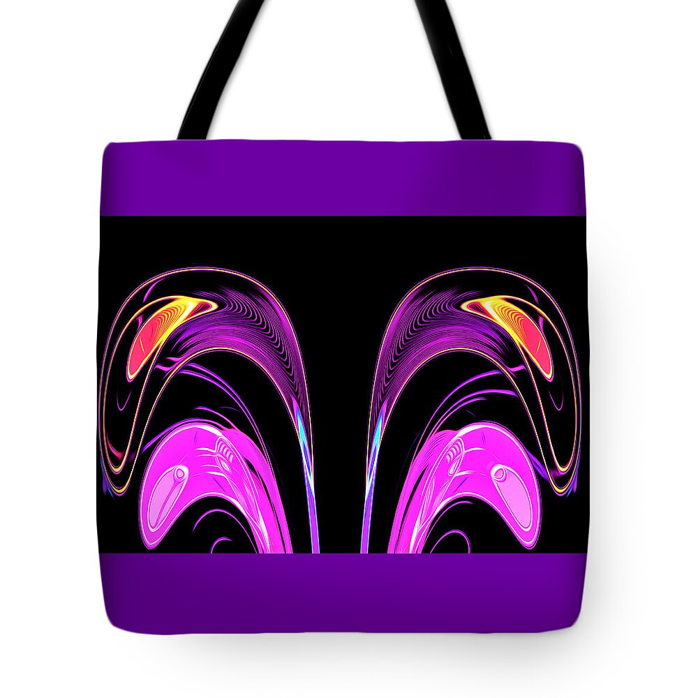 Abstract Tote Bag featuring the digital art Fountain of Life - Abstract by Ronald Mills