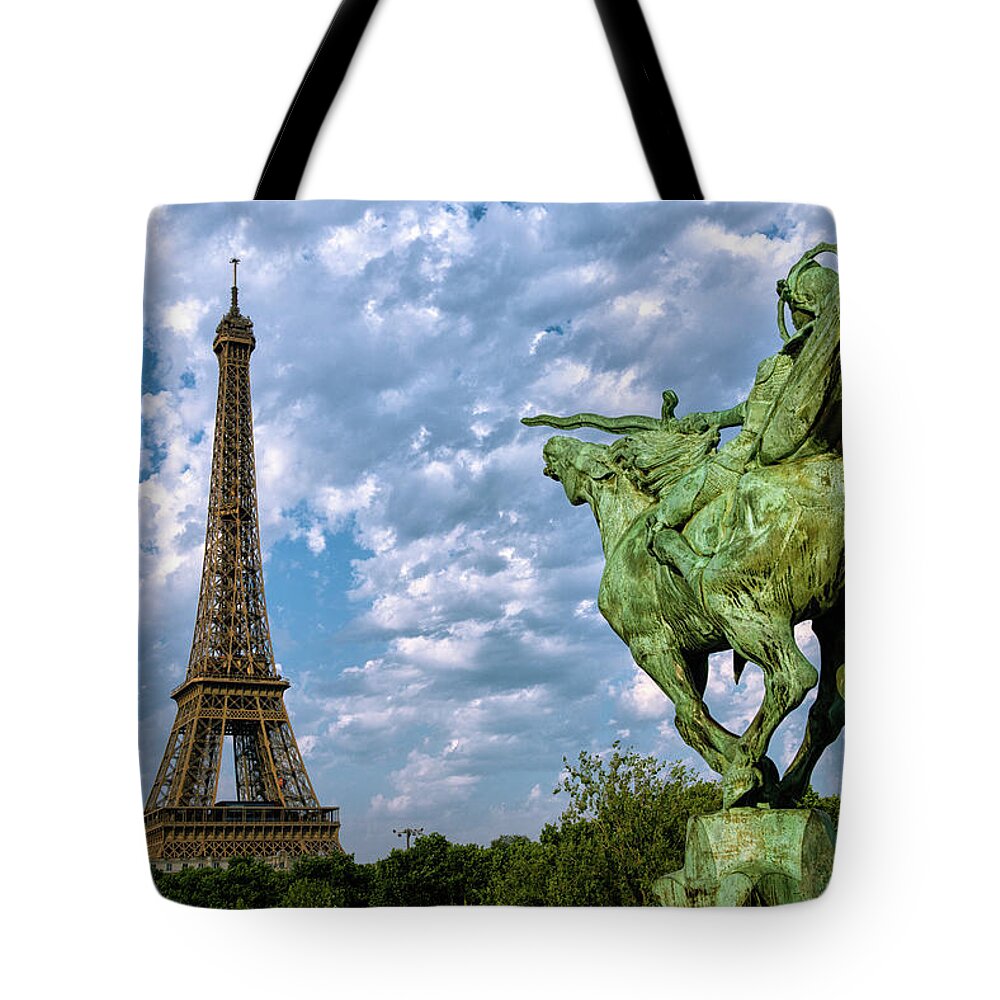 Paris Tote Bag featuring the photograph France Reborn - Eiffel Tower - Paris - France by Bruce Friedman