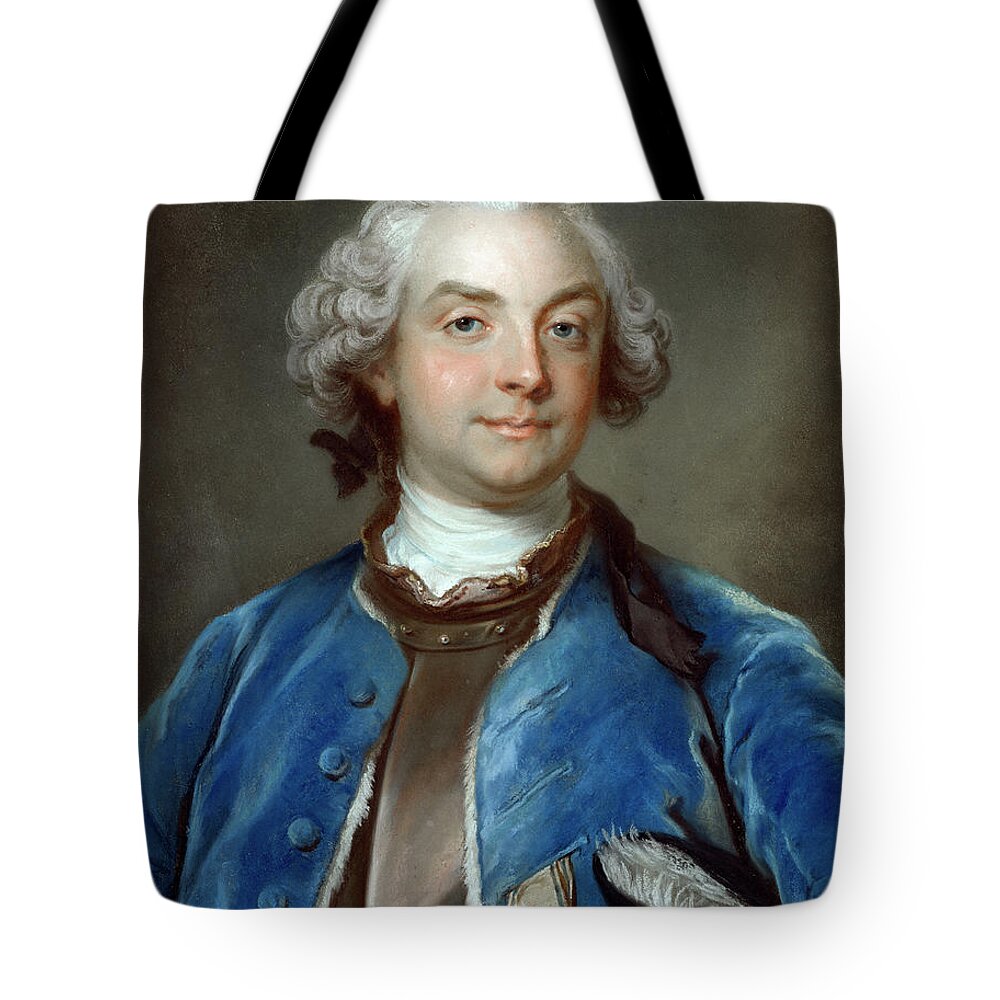 1755 Tote Bag featuring the painting Fredrik Axel Von Fersen by Gustaf Lundberg