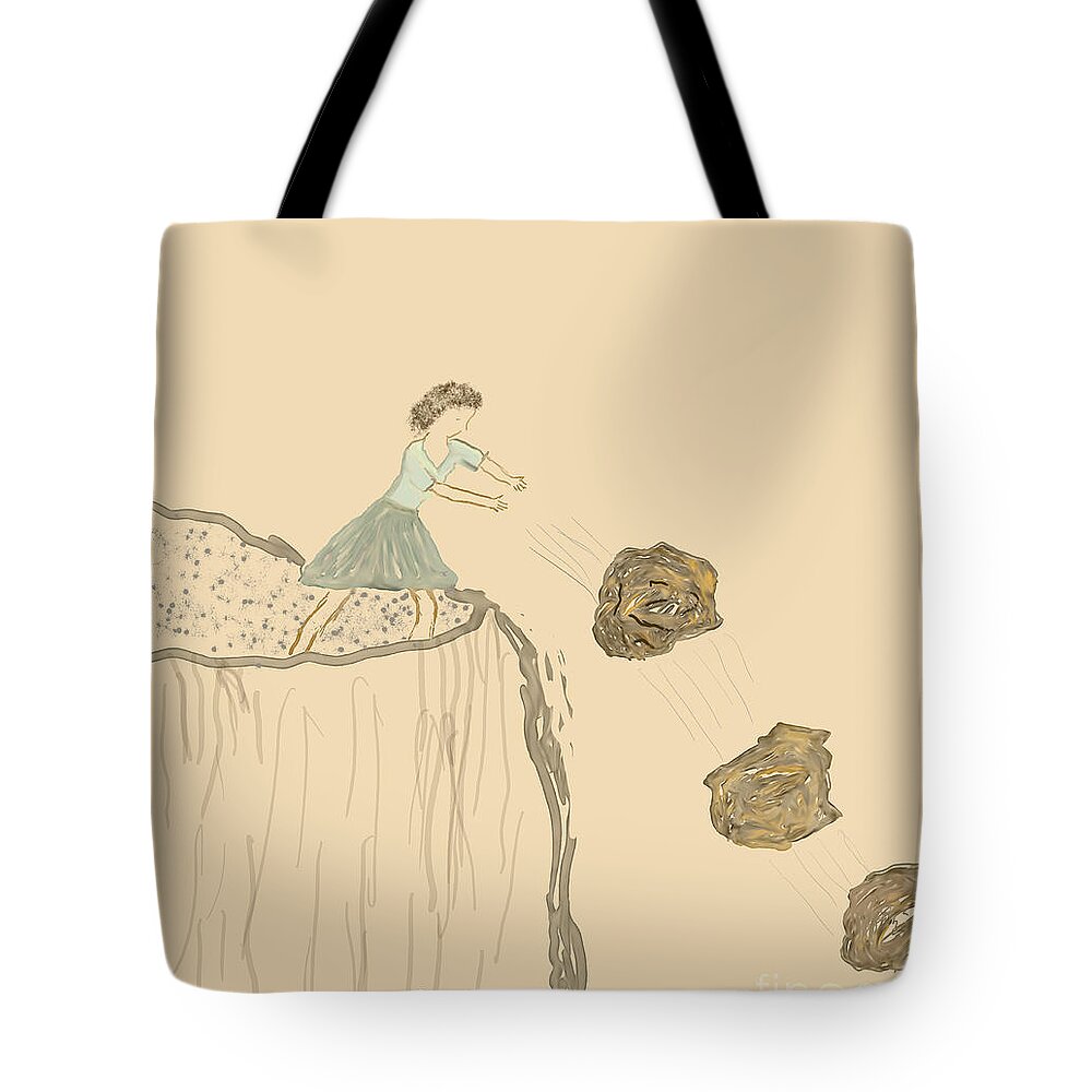 Painting Tote Bag featuring the digital art Free Up by Kae Cheatham
