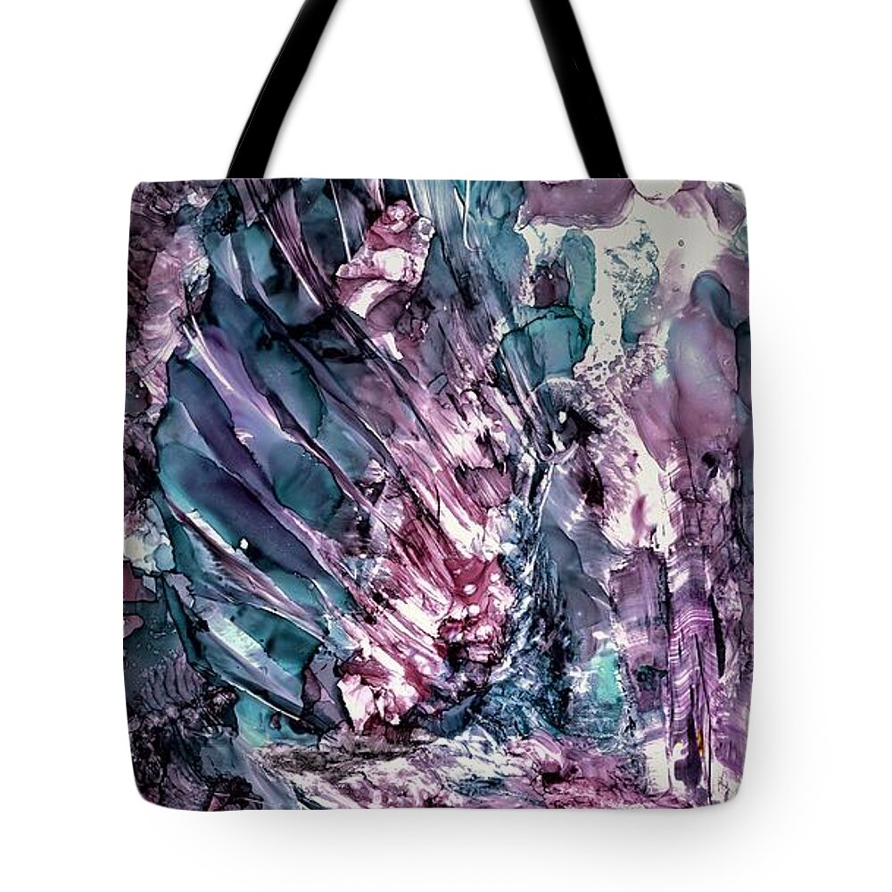 Freedom Tote Bag featuring the painting Freedom Flight by Angela Marinari