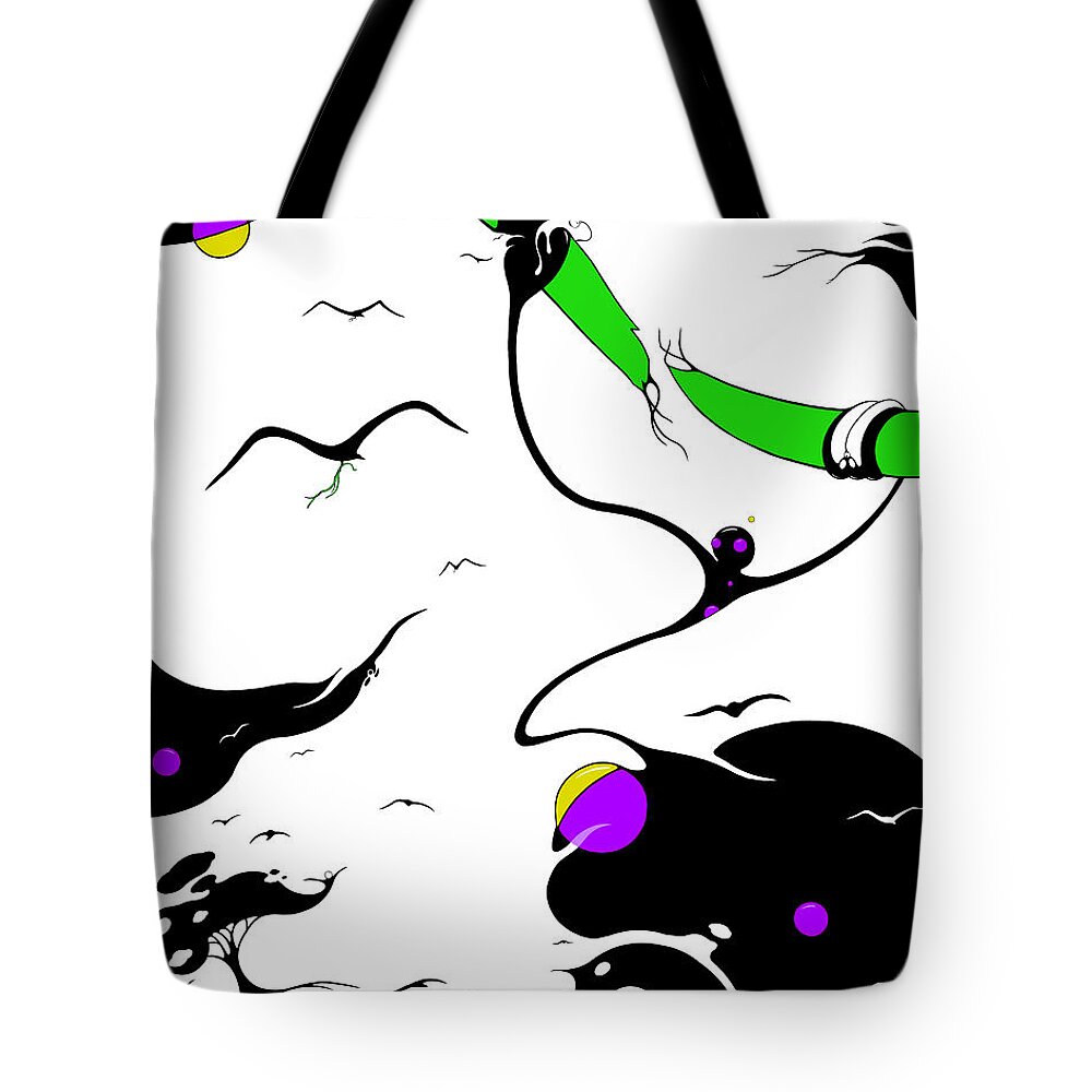 Birds Tote Bag featuring the digital art Freedumb by Craig Tilley