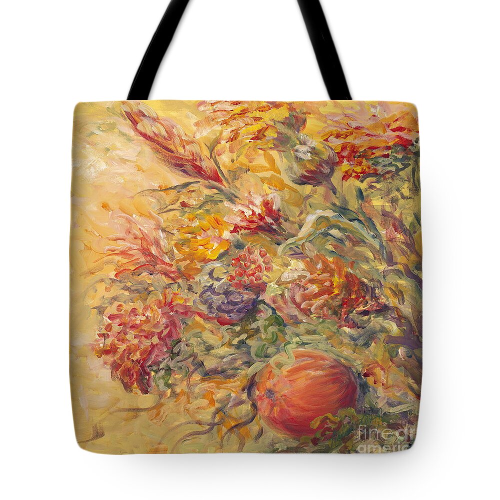 Butter Tote Bag featuring the painting French Country Flowers II by Nadine Rippelmeyer