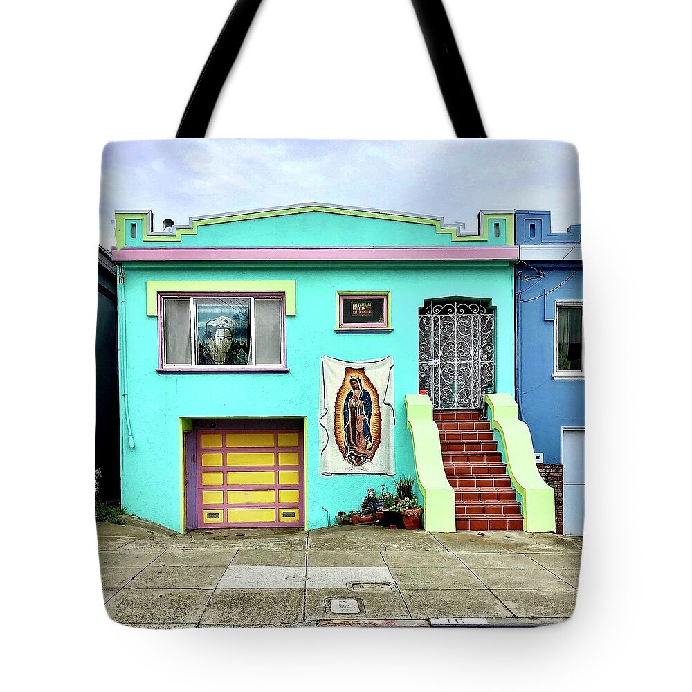  Tote Bag featuring the photograph Frida House by Julie Gebhardt
