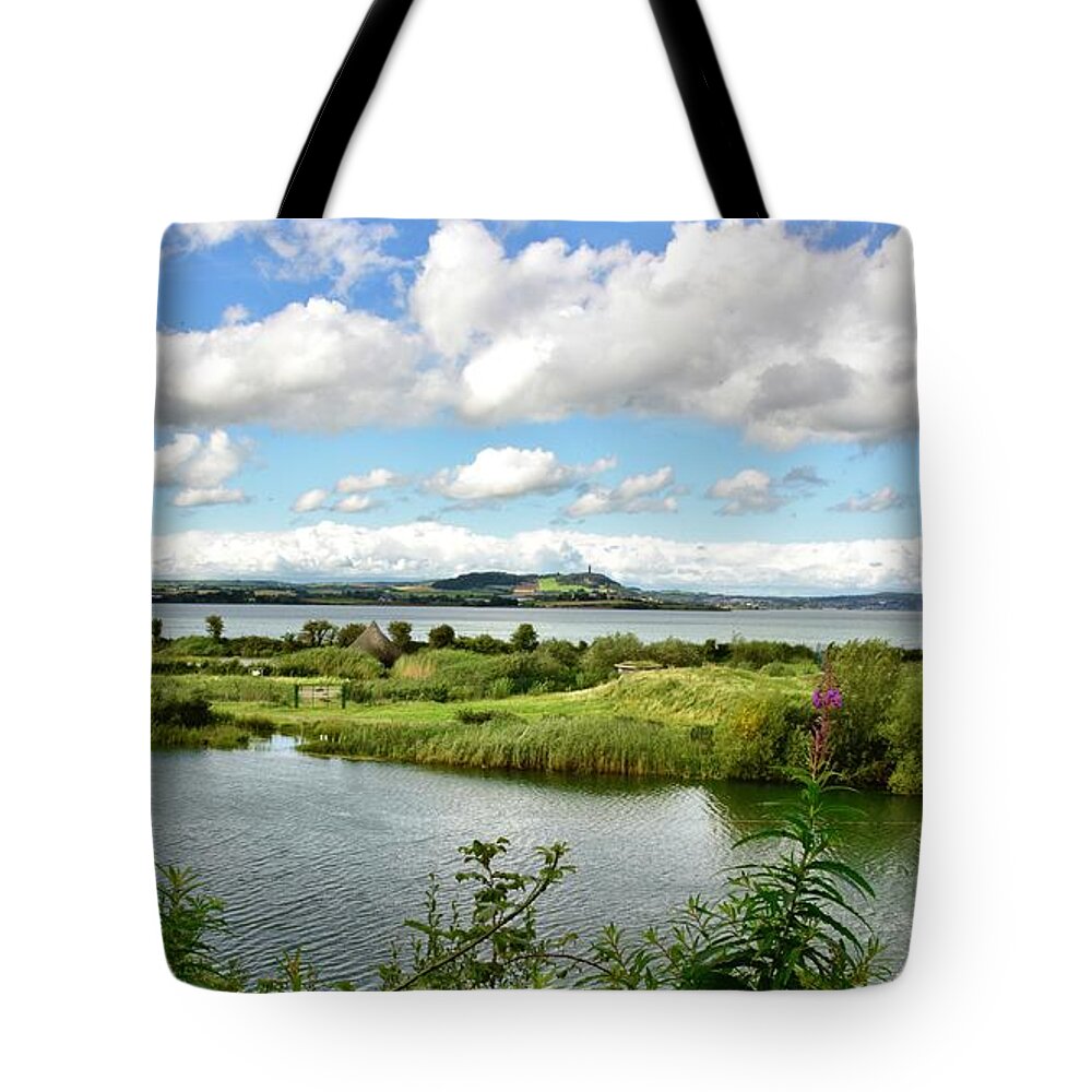 Lake Tote Bag featuring the photograph From Castle Espie To Scrabo by Neil R Finlay