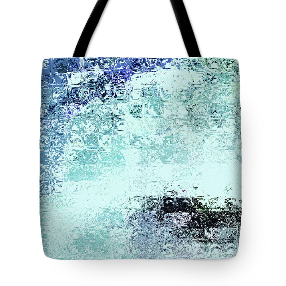 Abstract Tote Bag featuring the mixed media Frosted Glass by Sharon Williams Eng