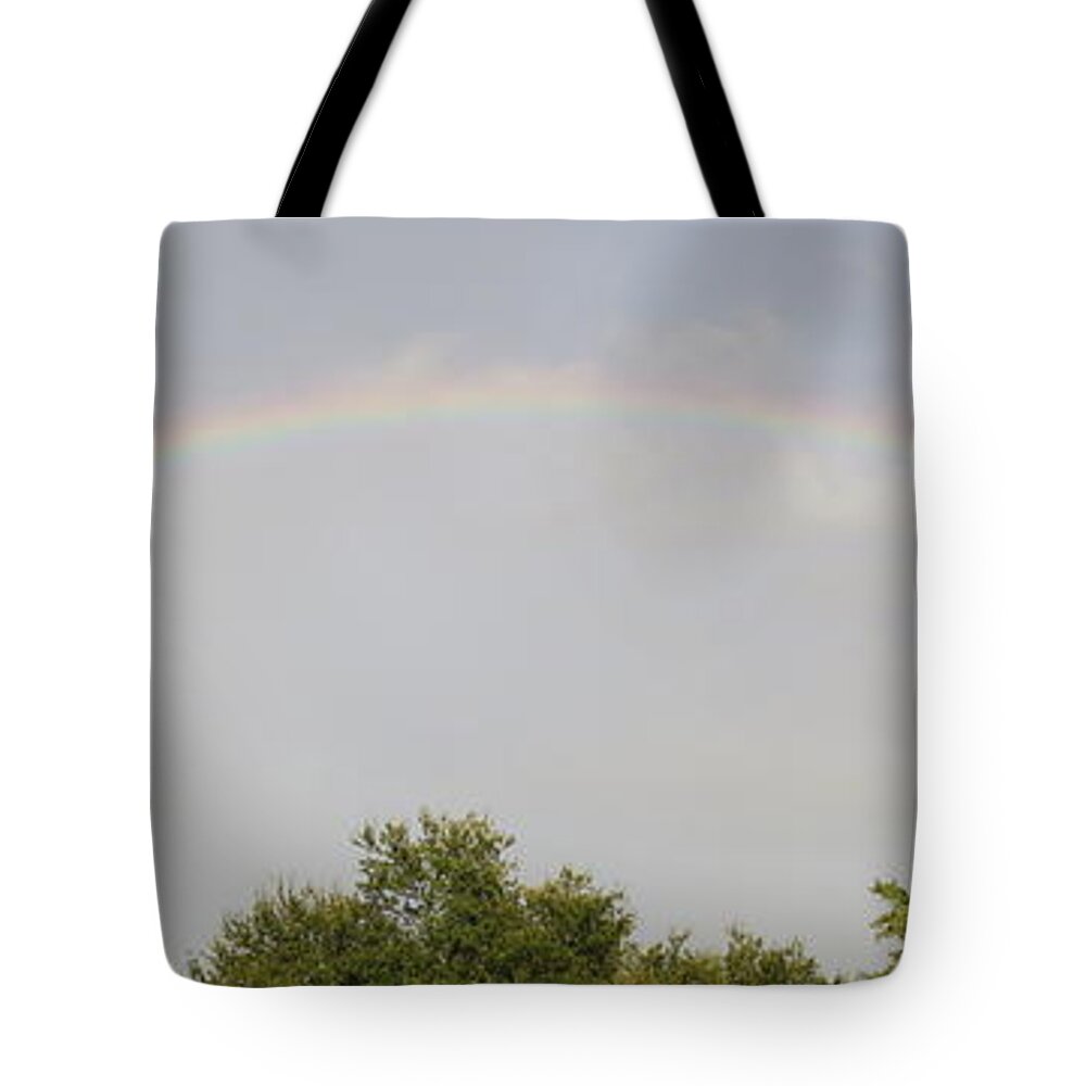 Rainbow Tote Bag featuring the photograph Full Rainbow 2 by World Reflections By Sharon