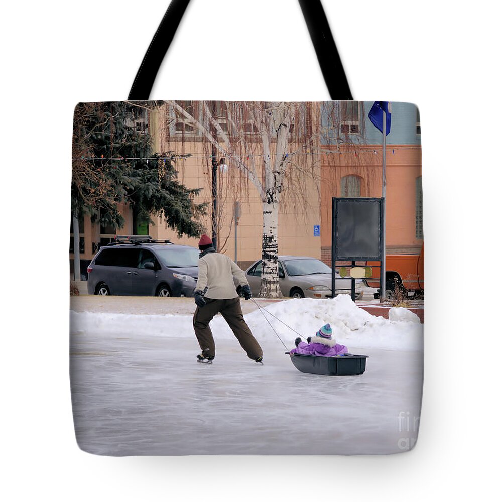 Wintertime Tote Bag featuring the photograph Fun for Baby by Kae Cheatham
