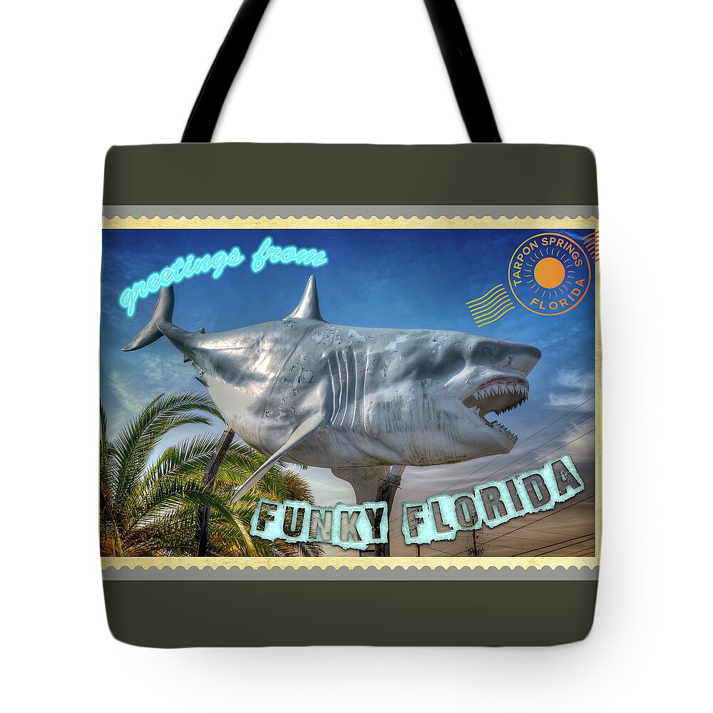 Funky Florida Tote Bag featuring the photograph Funky Florida Tarpon Springs1 by Arttography LLC
