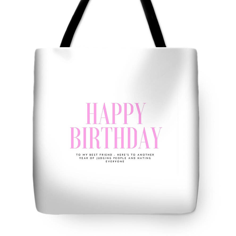 Funny Best Friend Birthday Card Tote Bag