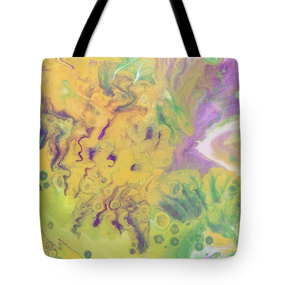 Galaxy Tote Bag featuring the painting Galaxy drive-by by Nicole DiCicco