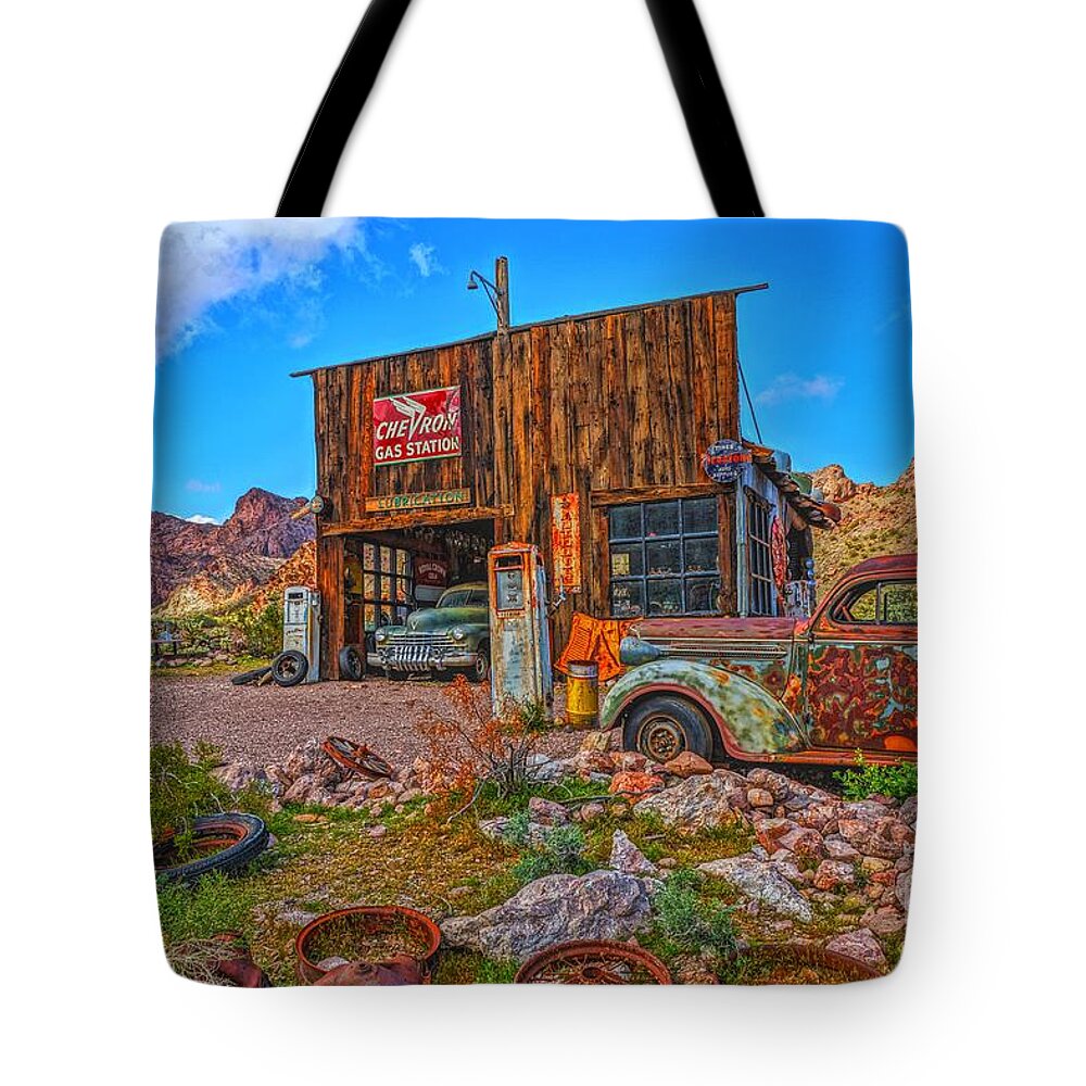  Tote Bag featuring the photograph Garage Days by Rodney Lee Williams