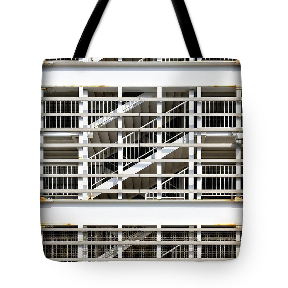 Architect Tote Bag featuring the photograph Garage Stairs by Bill Chizek