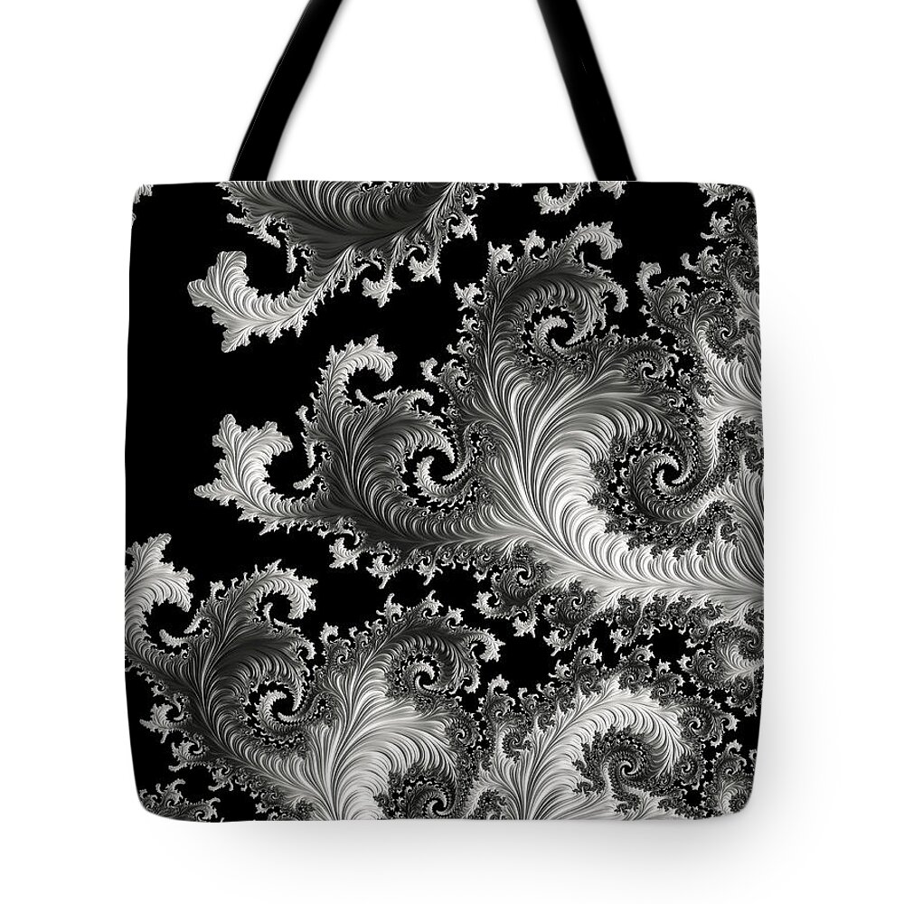 Fractal Tote Bag featuring the digital art Garden of Lace by Susan Maxwell Schmidt