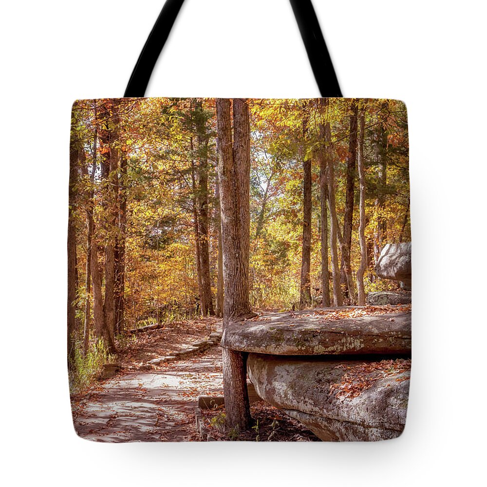 Garden Of The Gods Tote Bag featuring the photograph Garden of the Gods - Camel Rock Trail in Autumn by Susan Rissi Tregoning